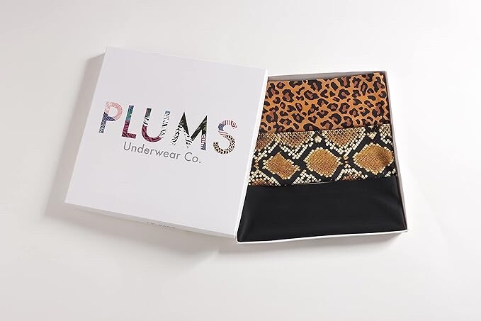 PLUMS Underwear Co. Women’s 3 Pack Laser-Cut Seamless Bikini Brief Panties
