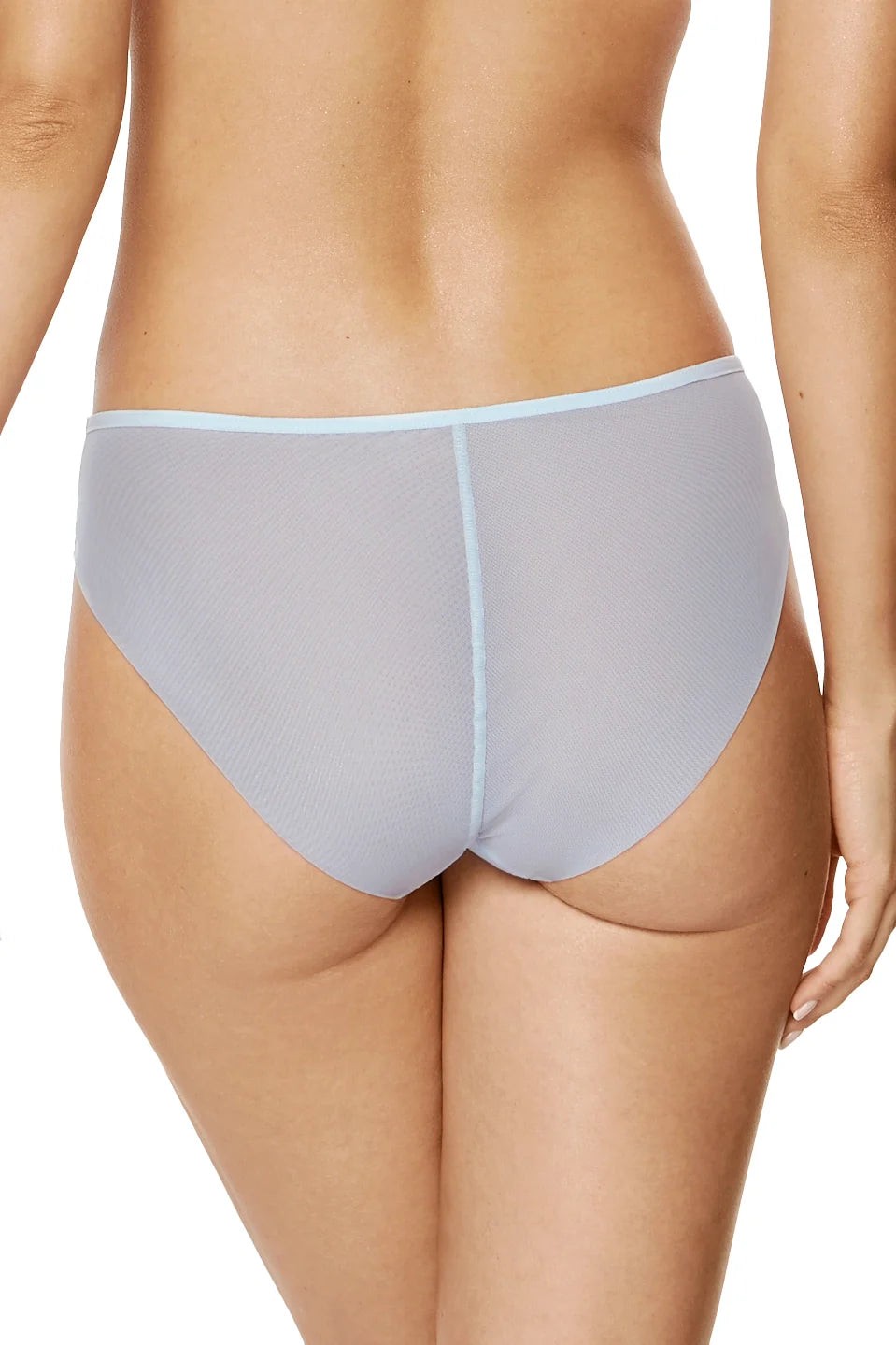 Gorteks Mable Baby Blue Sheer Mesh Bikini Panty NWT Women’s Plus Size Underwear