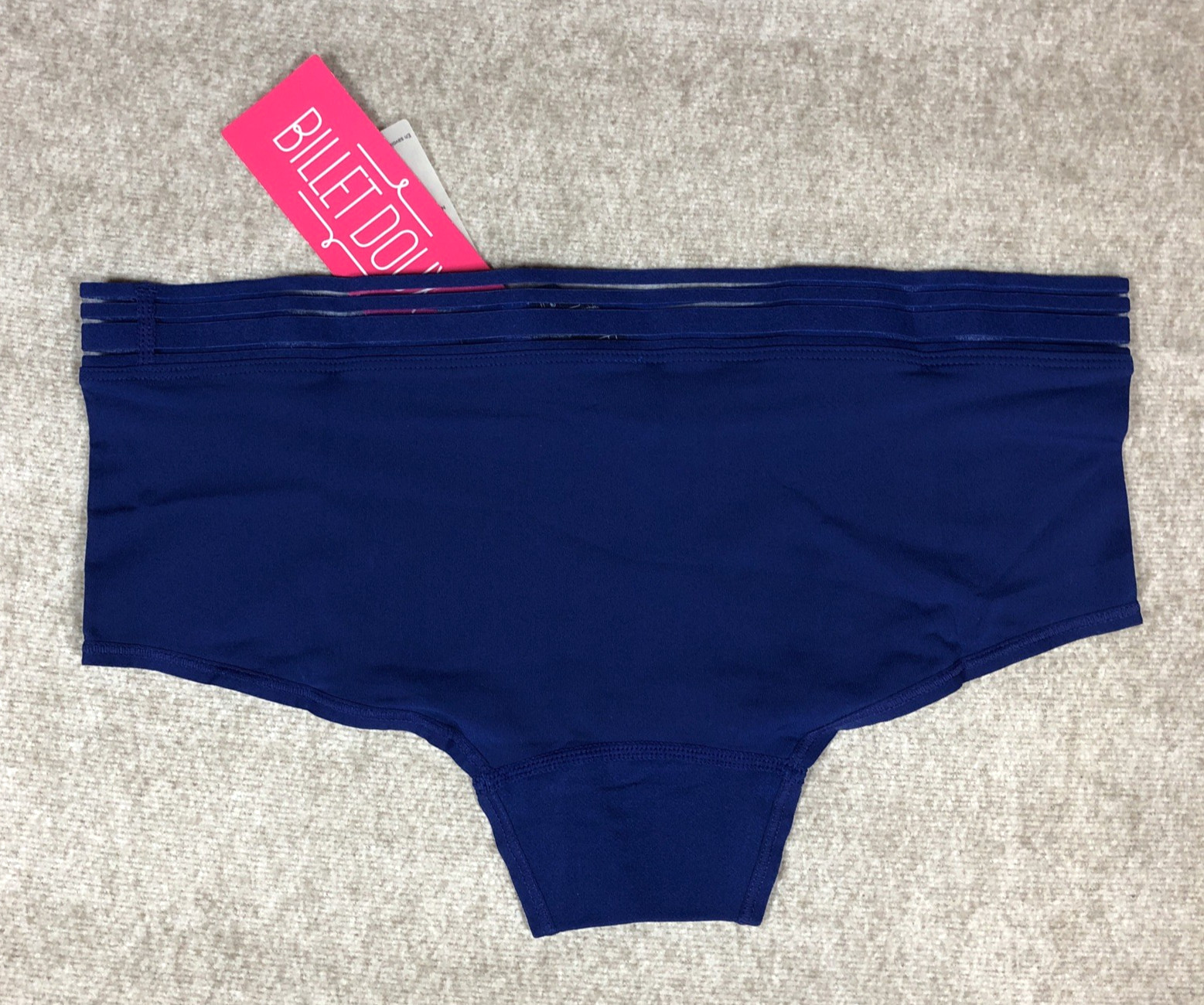 Billet Doux Zen Light Shorts Briefs L UK 14 Blue Lightweight Underwear Knickers