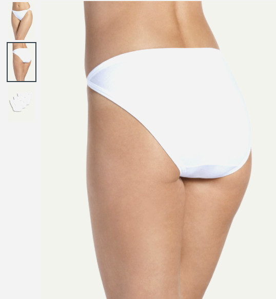 Women’s Jockey 3-Pack String Bikinis (White) 100% Cotton Panty Underwear