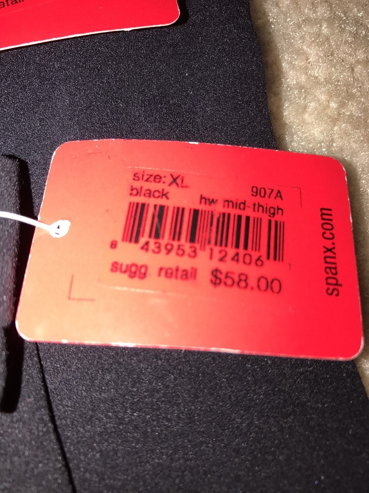 NWT SPANX UNDIE-TECTABLE 907A HIGH WAIST MID-THIGH CONTROL BRIEF BLACK XL
