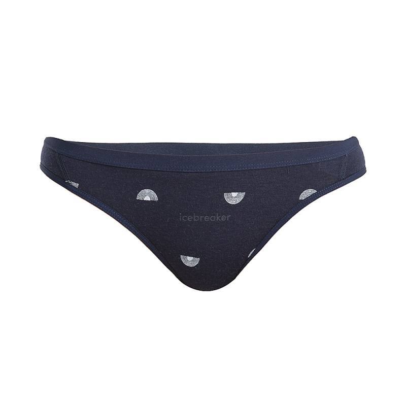 ICEBREAKER – Merino Siren Bikini Bottom Shine AOP Women’s – Underpants 150gsm Merino