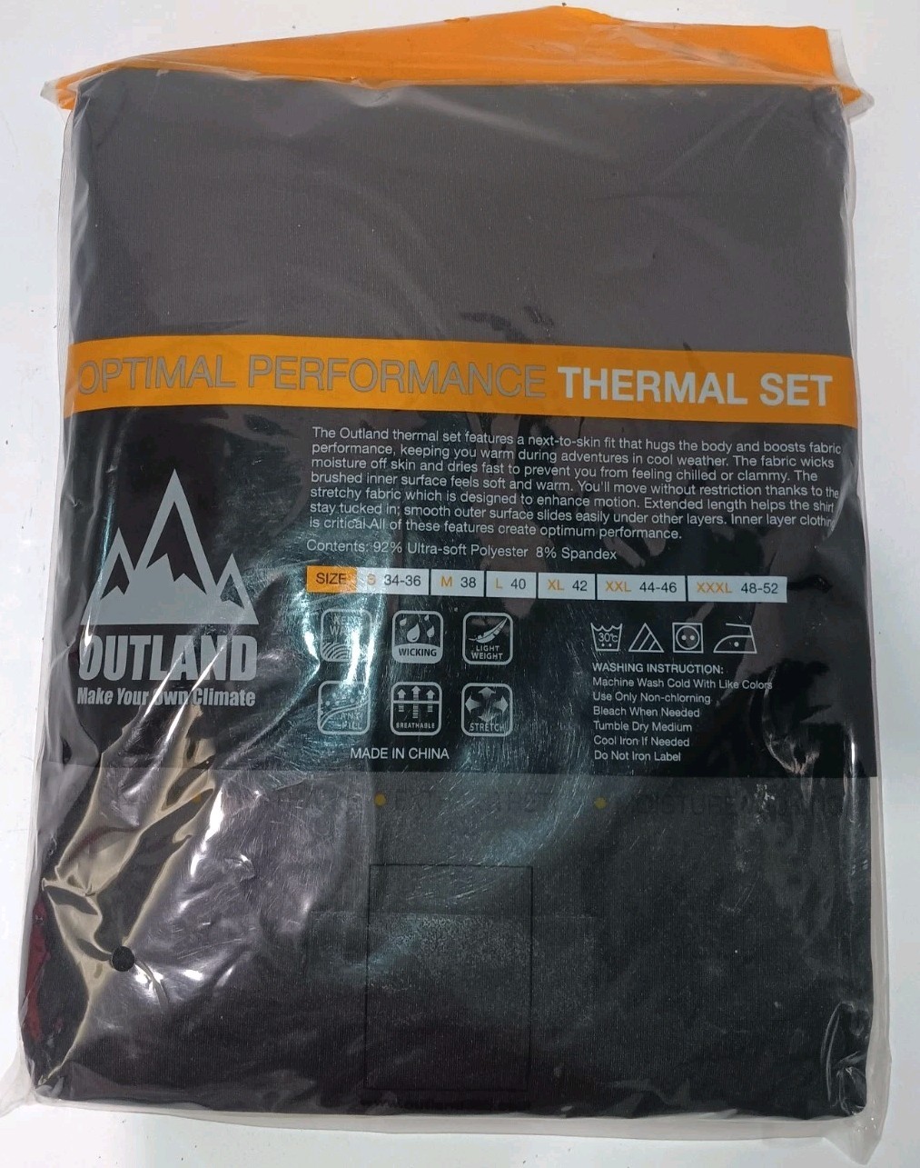 Women’s Outland Branded Thermal Underwear Set (Top/Bottom) Size XXL