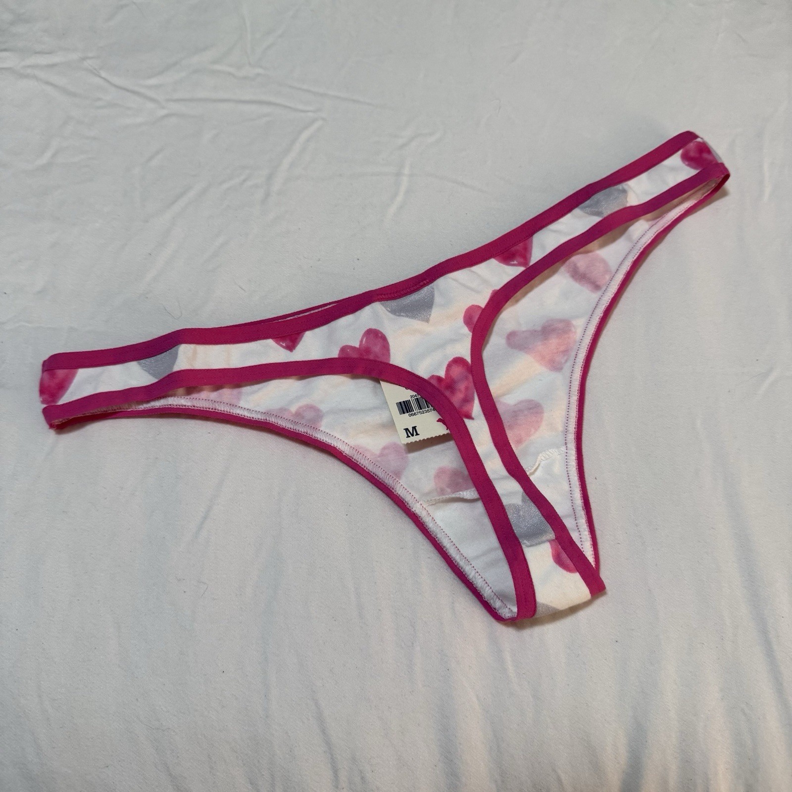 Rare VTG Y2K Victoria’s Secret Extra Low Rise Skinny Side Thong HeartsNWT Medium