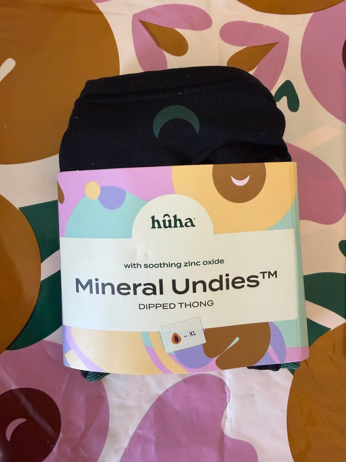 NEW Huha Dipped Thong Mineral Undies Black XL $26