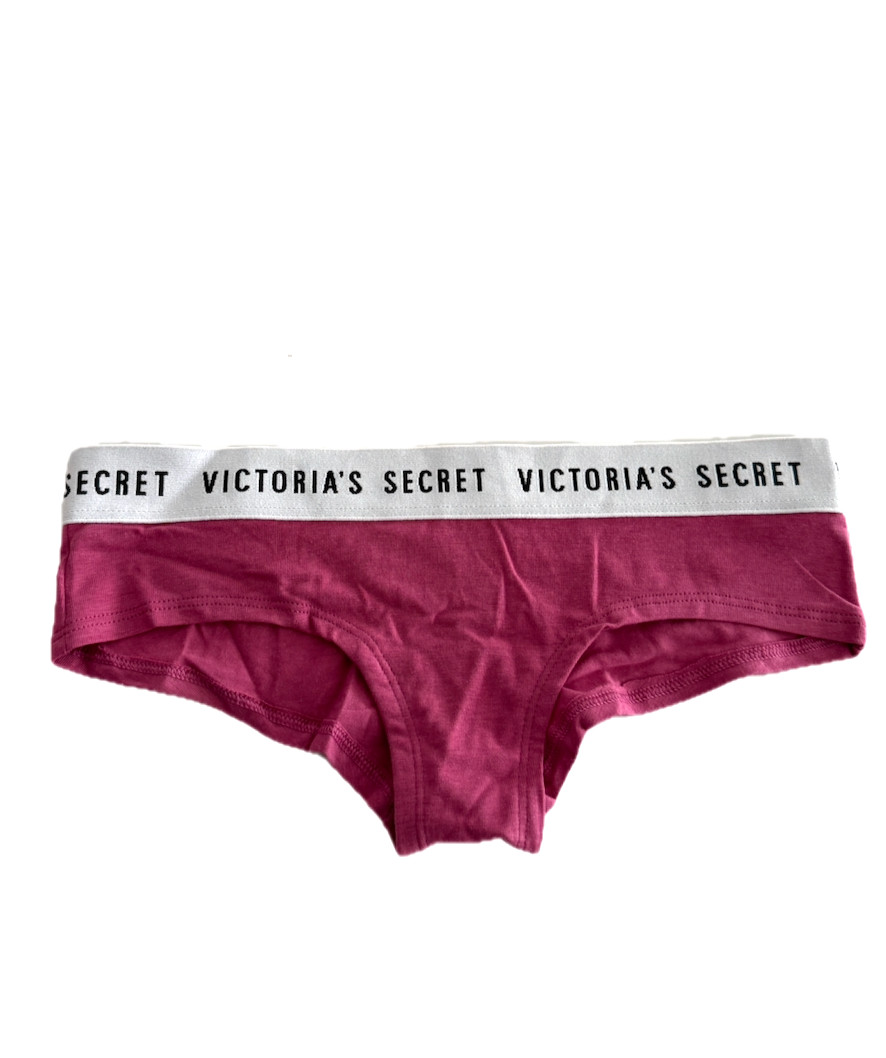 Victoria’s Secret Logo Cotton Cheeky Panty Dusty Rose