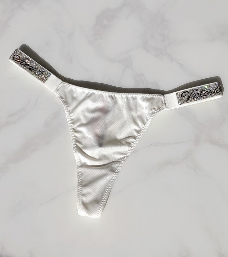 Shine thong/Knickers/💓 🤍 ❤️ 🖤/1pc/М,L,XL.panties with rhinestones