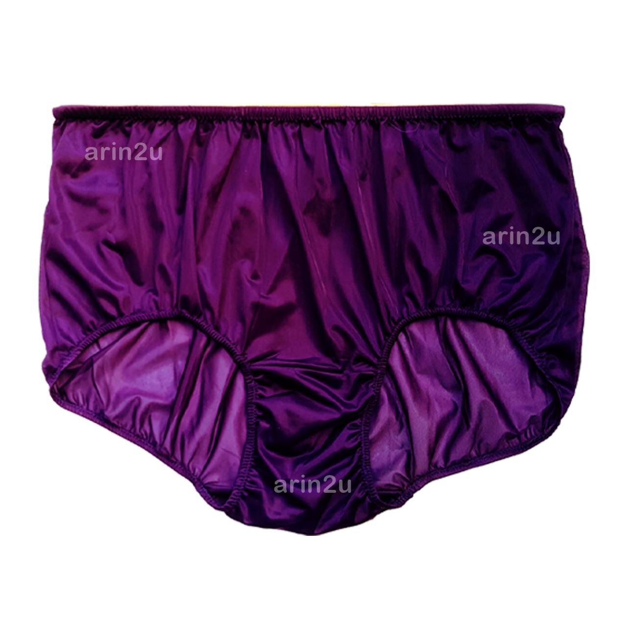 6 Pcs Plus Size 4XL Underwear Vintage Sheer Transparent Silky Nylon Panties Brie