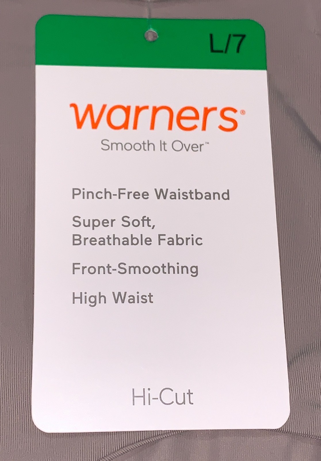 WARNERS Smooth It Over Modern Hi Cut Mink Panty Womens S 5 M 6 L 7 XL 8 2XL 9