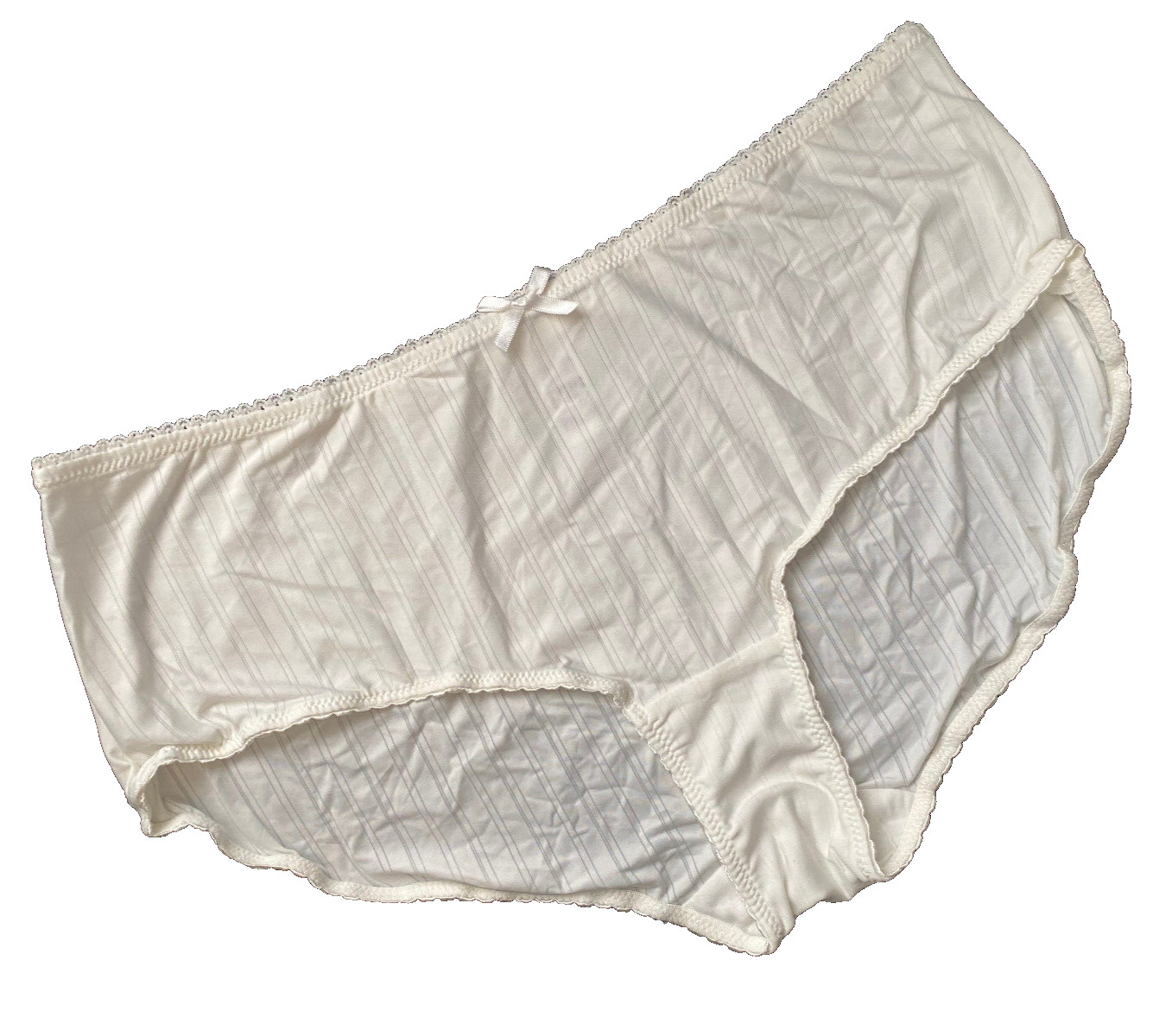 Cream Briefs 18 – 20 Pinstripe soft stretch Knickers pants panties underwear