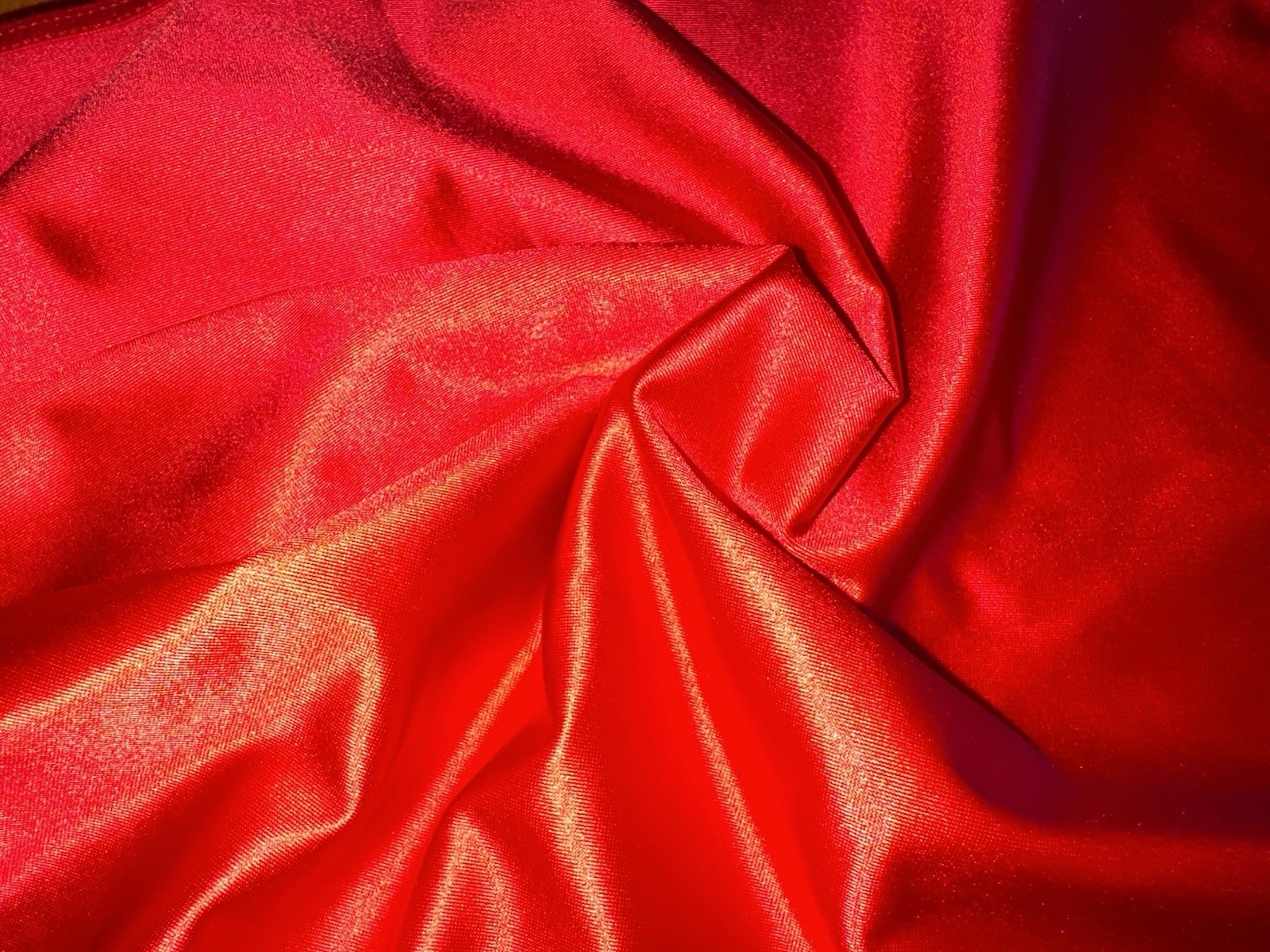 Vtg 80s Styl Glossy Slippery Red 2nd Skin Butter Satin Brief Pantie 2X 2XL NEW