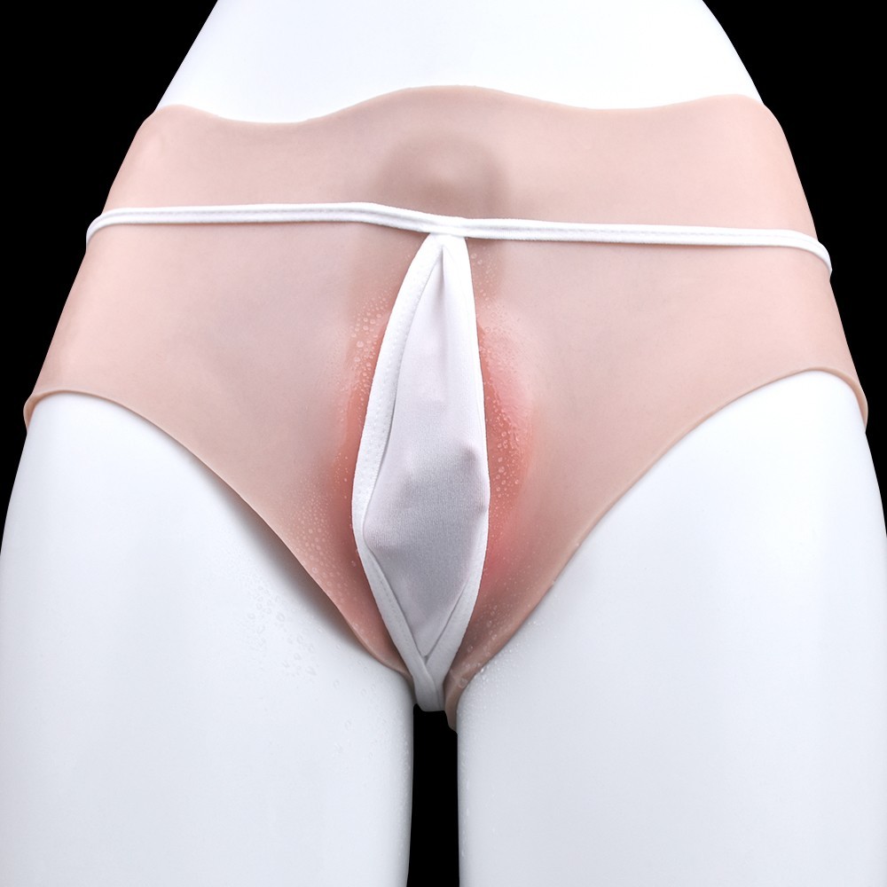 Men’s Vagina Panties with Insertable Channel for Crossdressing Transgender