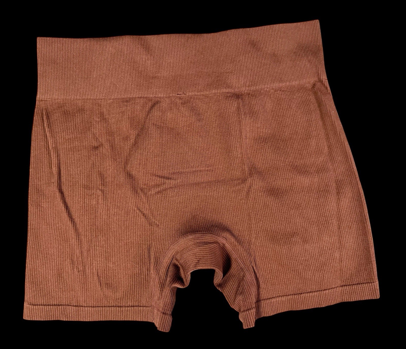 Wild Fable Women’s Seamless Ribbed Boyshort Panties, Brown, Size L