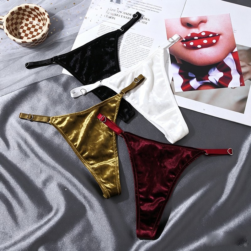 4 Pack Lot Sexy Womens Thongs Panties Underwear Sheer Briefs Bikinis Lingeries