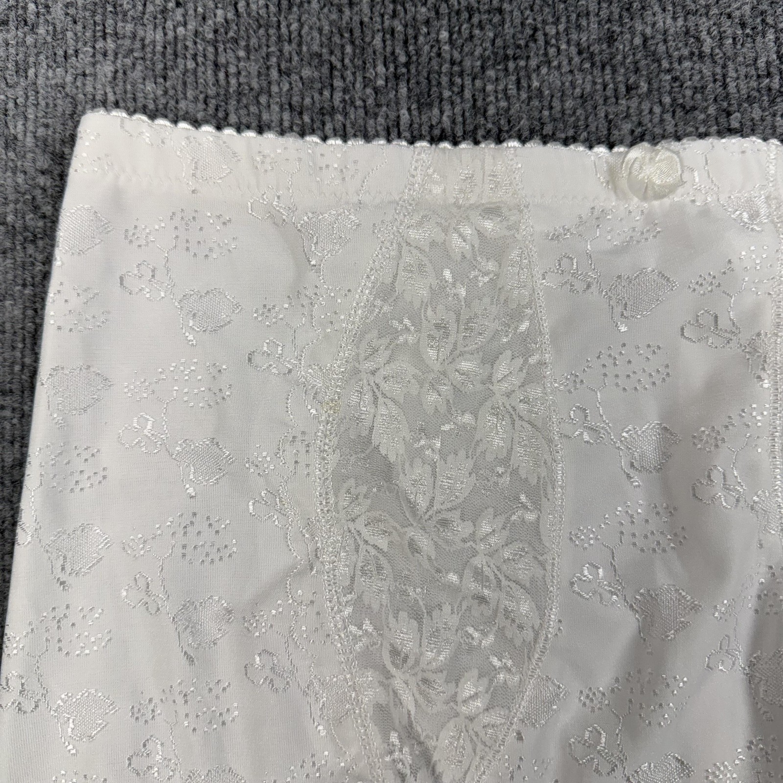 Enchanted Panties Womens 12 White High Waist Floral Shaping Shapewear Briefs