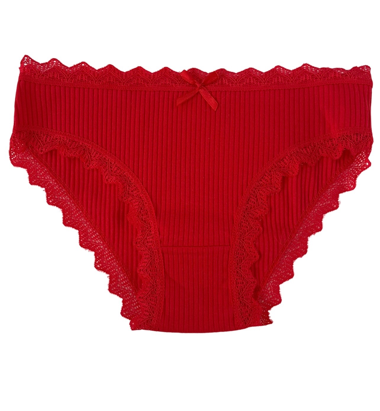 5 Women Bikini Panties Brief Floral Lace Cotton Underwear Size M L XL F530