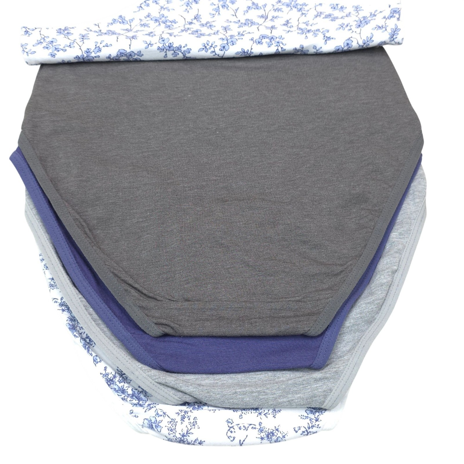 Laura Ashley Womens 5-Pack Cotton Spandex Panties Small Floral & Solid Tag Free