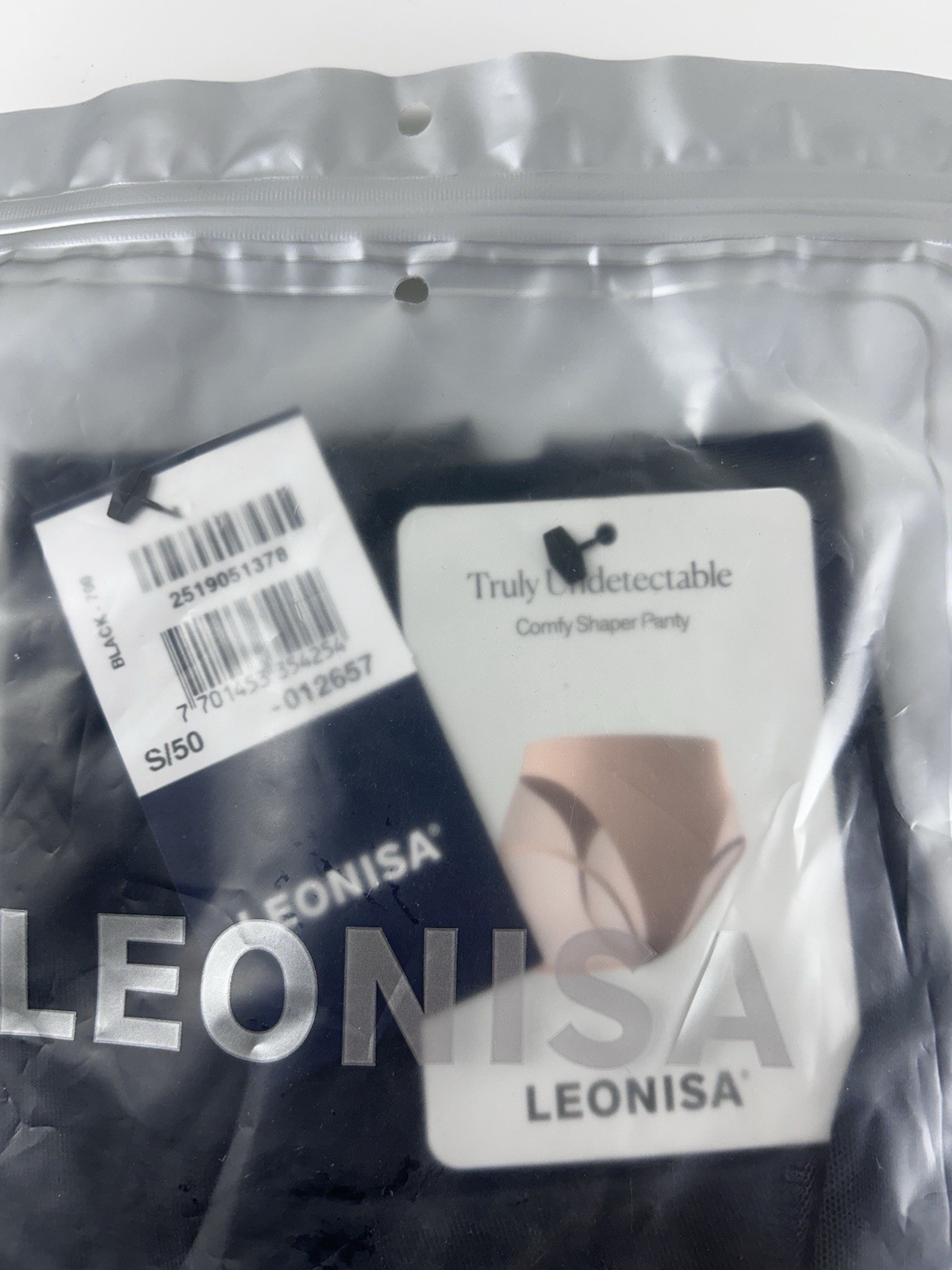 Leonisa Women’s Truly Undetectable Comfy Shaper Panty Black Size Small