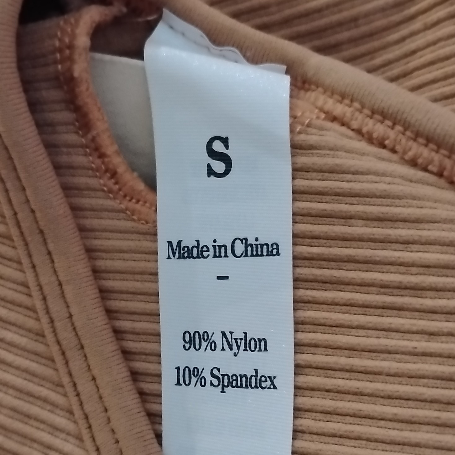 SUUKSESS Women’s Khaki bodysuit Small Nylon Spandex Solid X003X09MH7