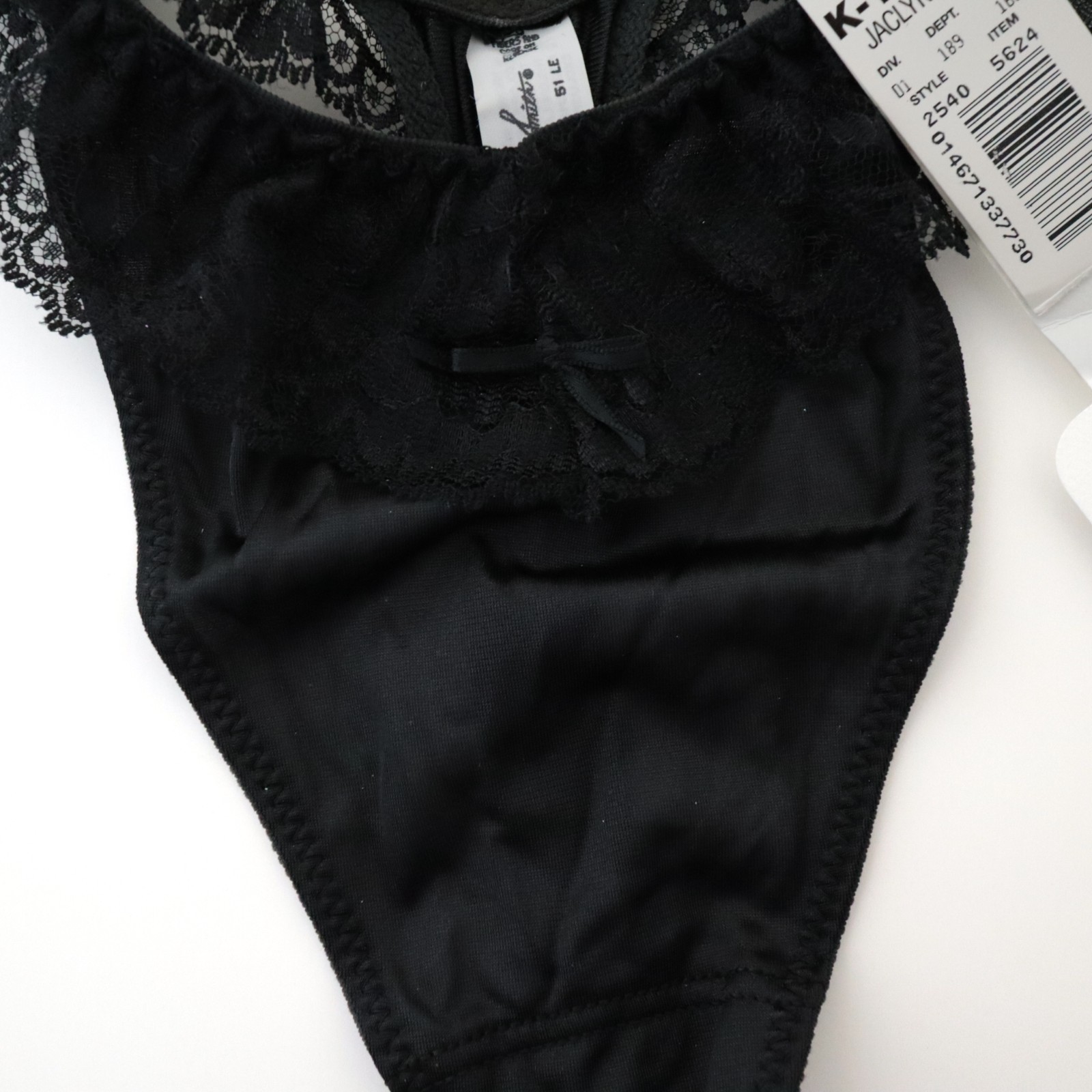 NEW Jaclyn Smith VTG 90s High Cut Silky Nylon High Cut Thong Panty XL X-LARGE