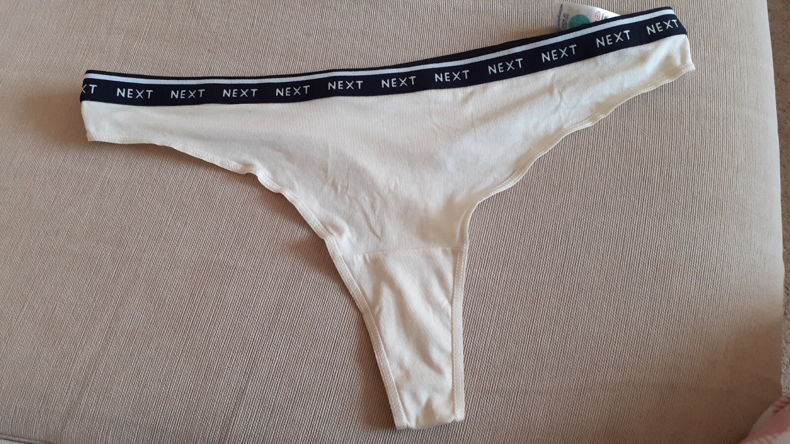 Next Thong Size 14 Brand New Cream and Black Colour