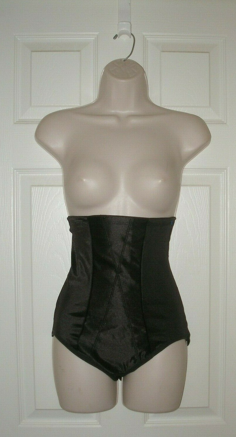 Underscore Women’s Medium BLACK Pantie Girdle High Waist Tummy Flatter Fibers