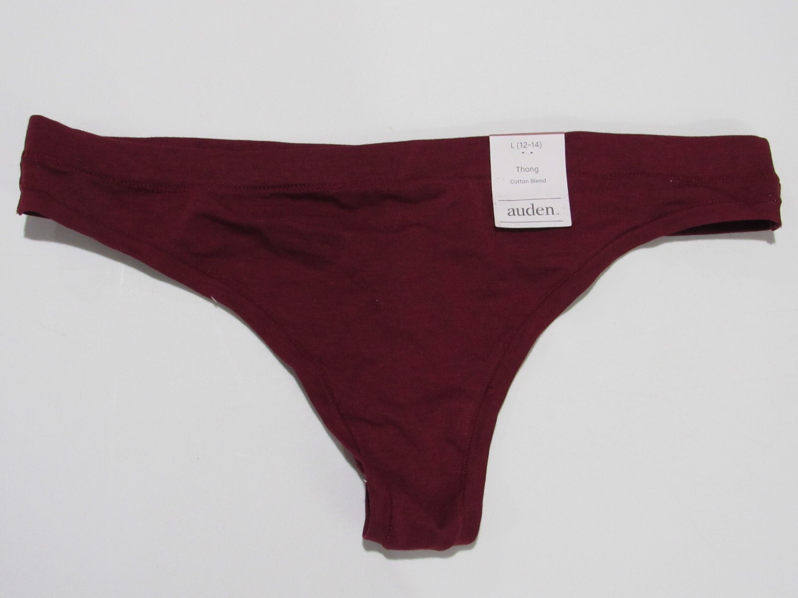 Auden Women’s Thong Variety 2 Pack Panties Size Large (12-14)