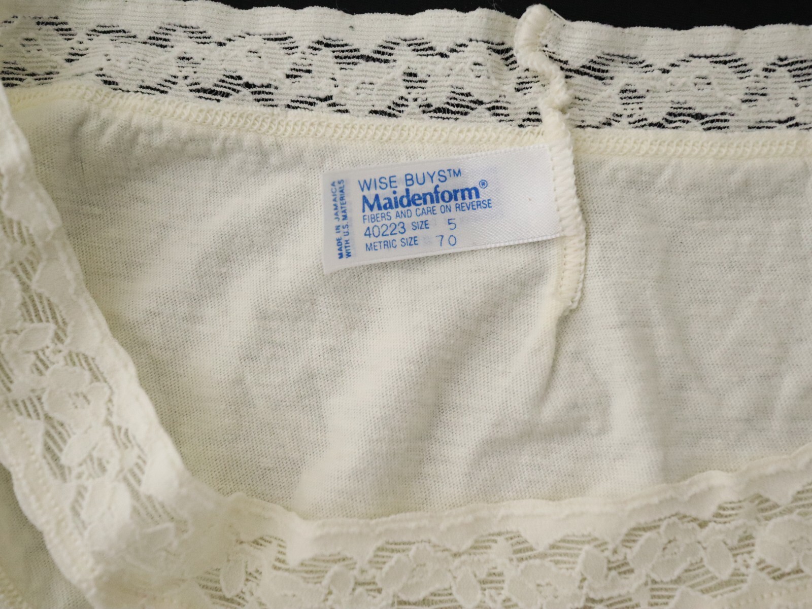 2 Maidenform VTG 90s Y2K Wise Buys Cotton String Bikini Panties SMALL