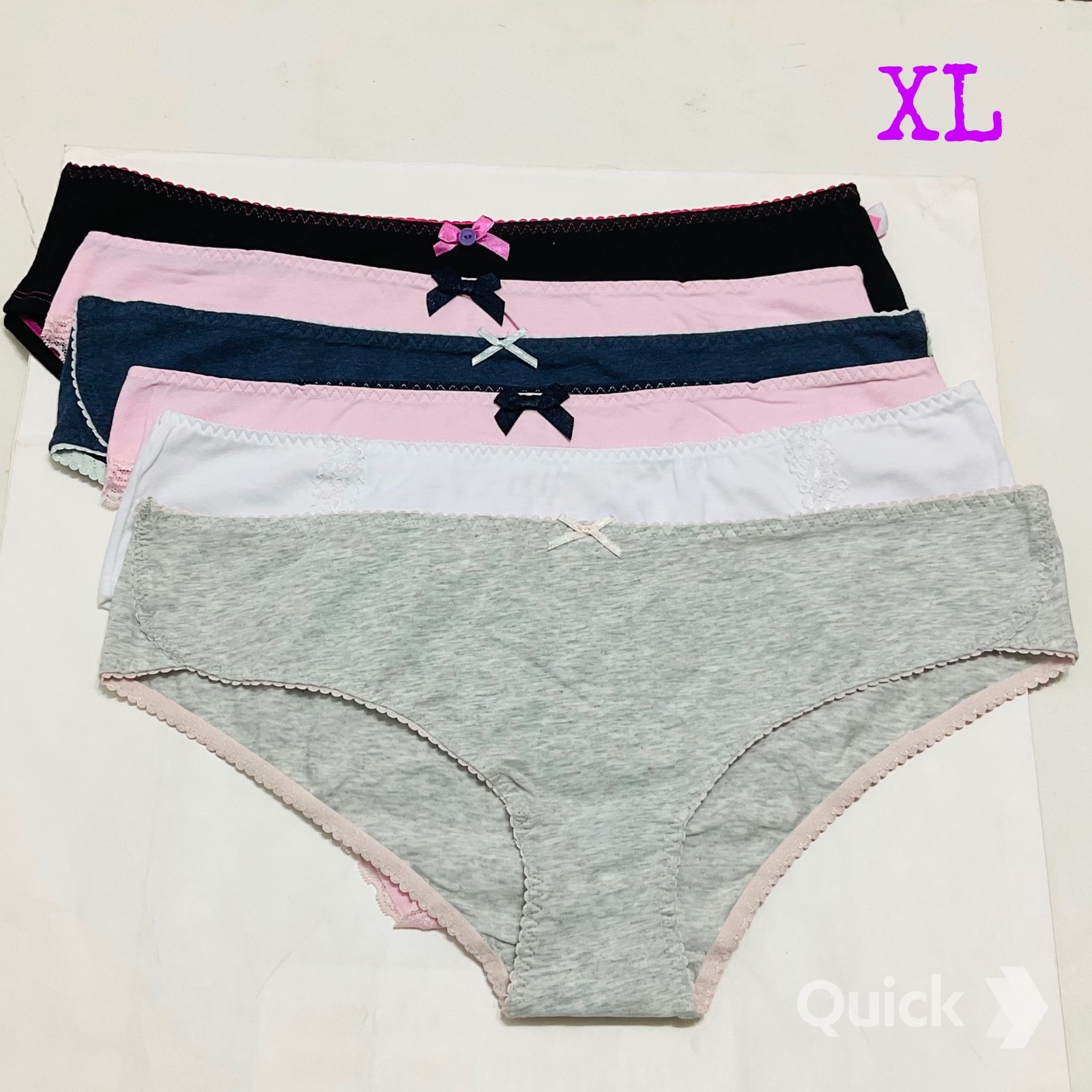 XL – New 6 pcs Next Cotton Low-Rise Panties