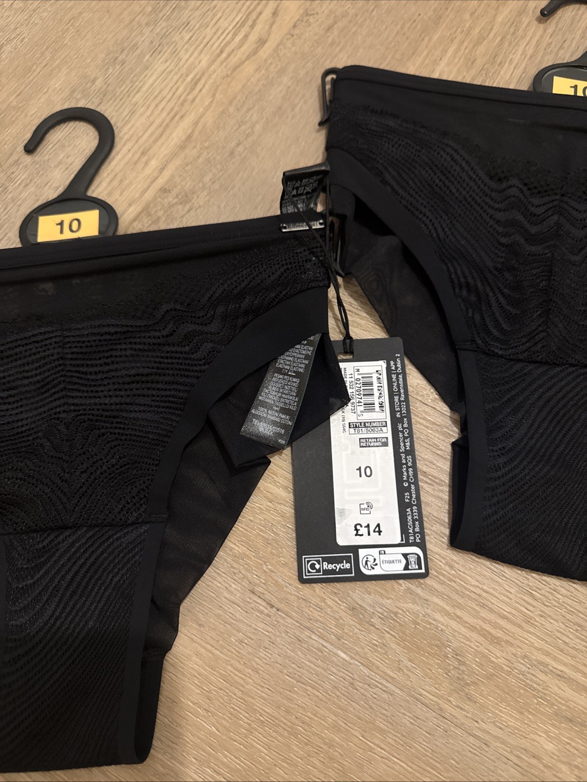 Marks and Spencer Autograph Brazilian Briefs Size 10 X 2