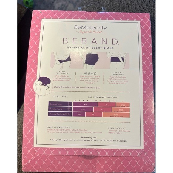NIP BeMaternity Ingrid Isabel BEBAND Extra Length & Silicone Strip Natural M/L