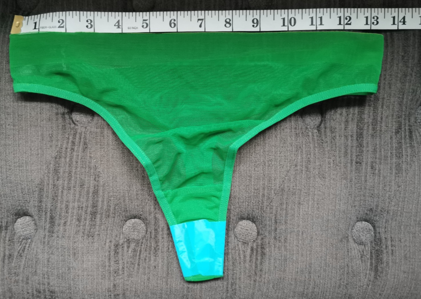 Asos Design Green Maddy Clean Mesh Micro Thong Size 10
