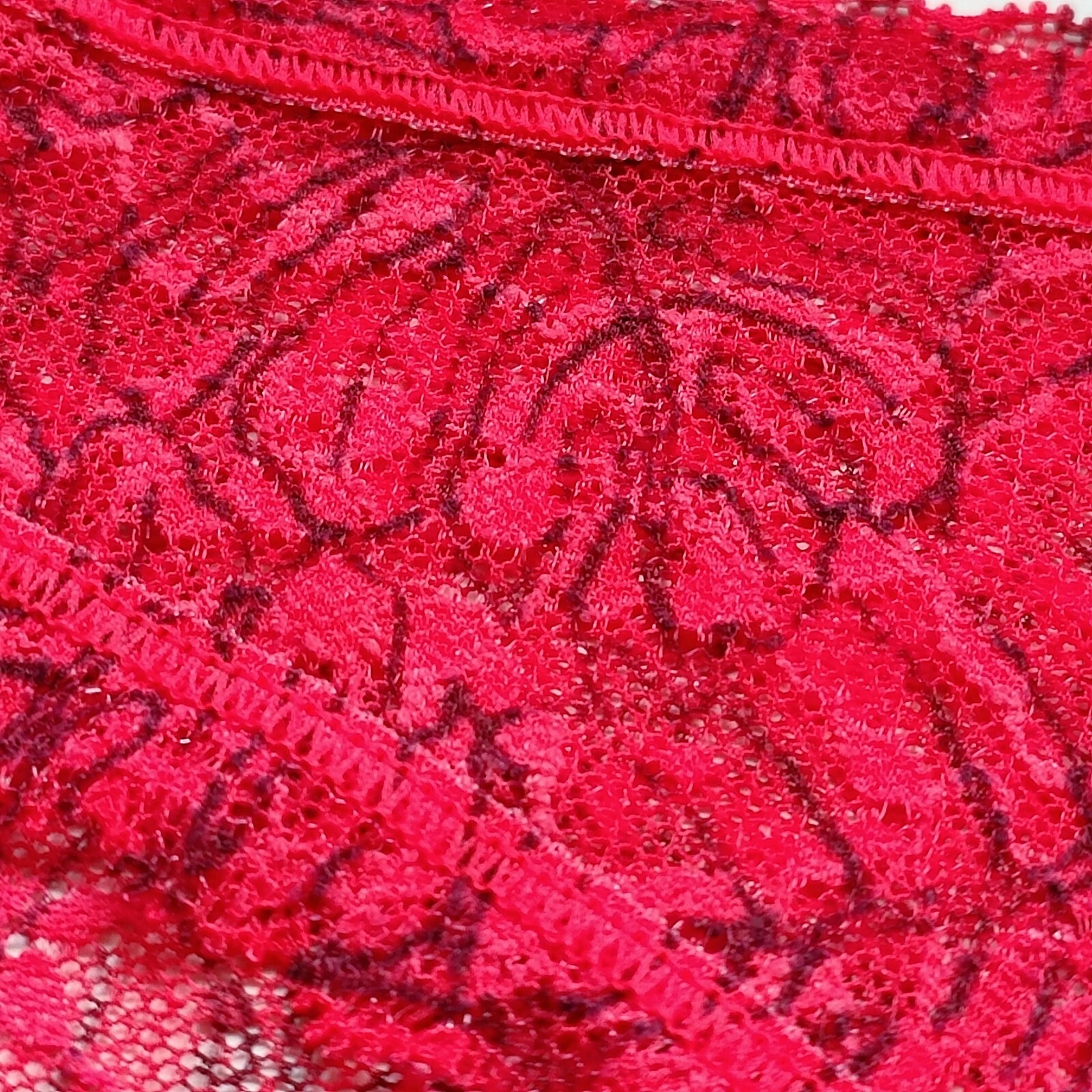 Victoria’s Secret The Lacie Posey Lace Bikini Panty Hottie Pink Palms SZ M/L