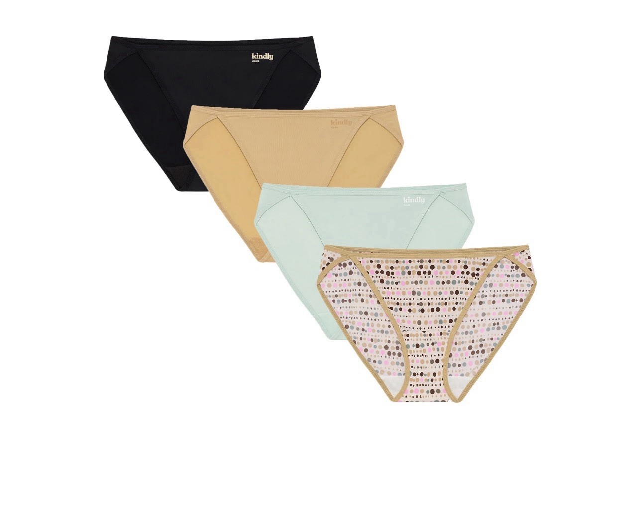 Kindly Yours Women’s Size XXXL 4 Pack High leg Bikini Assorted Colors:Multi NWT