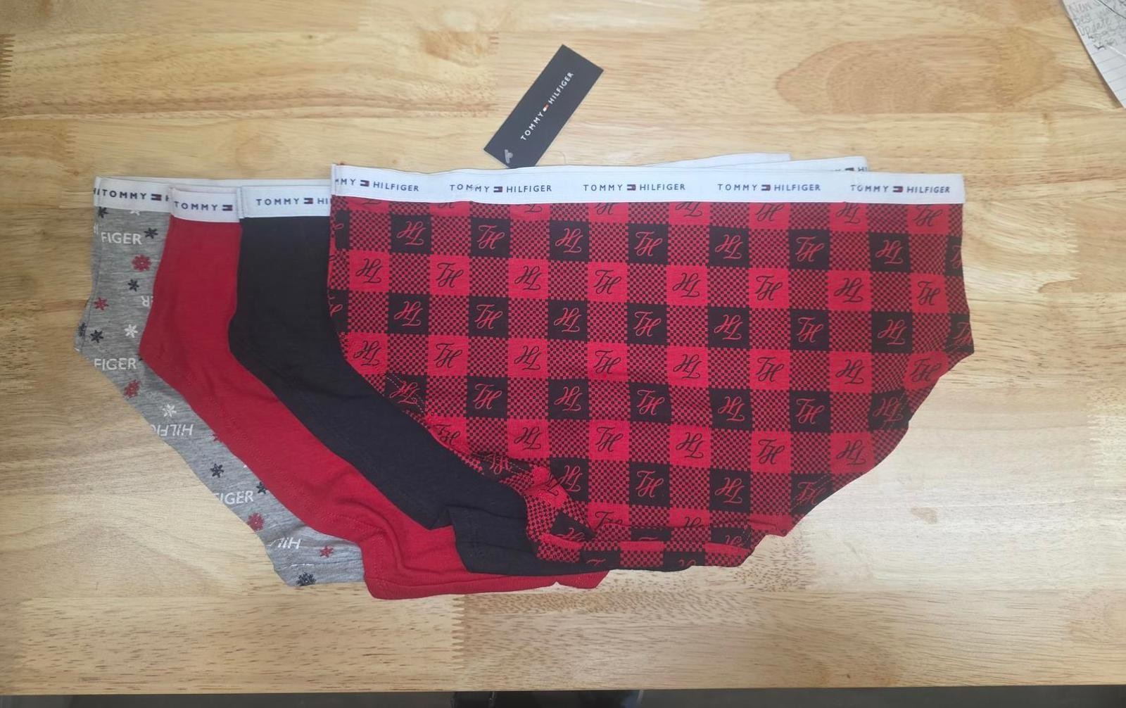 Tommy Hilfiger Women’s Classic Cotton Logo Hipster Panty 4‑Pack Medium