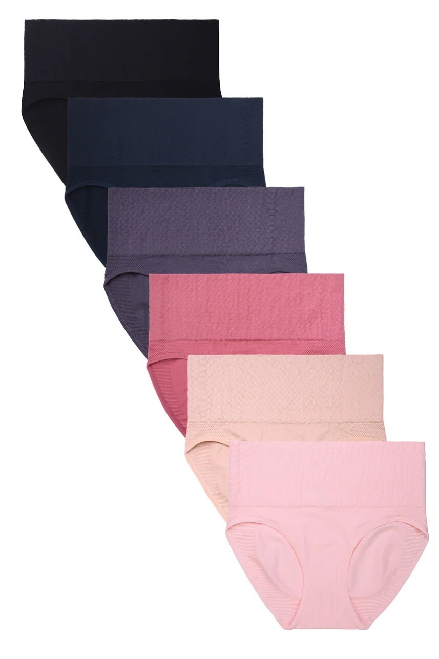 Lot of 3-6 Womens High Waist Stretch Tummy Control Body Shaper Panties Under 337