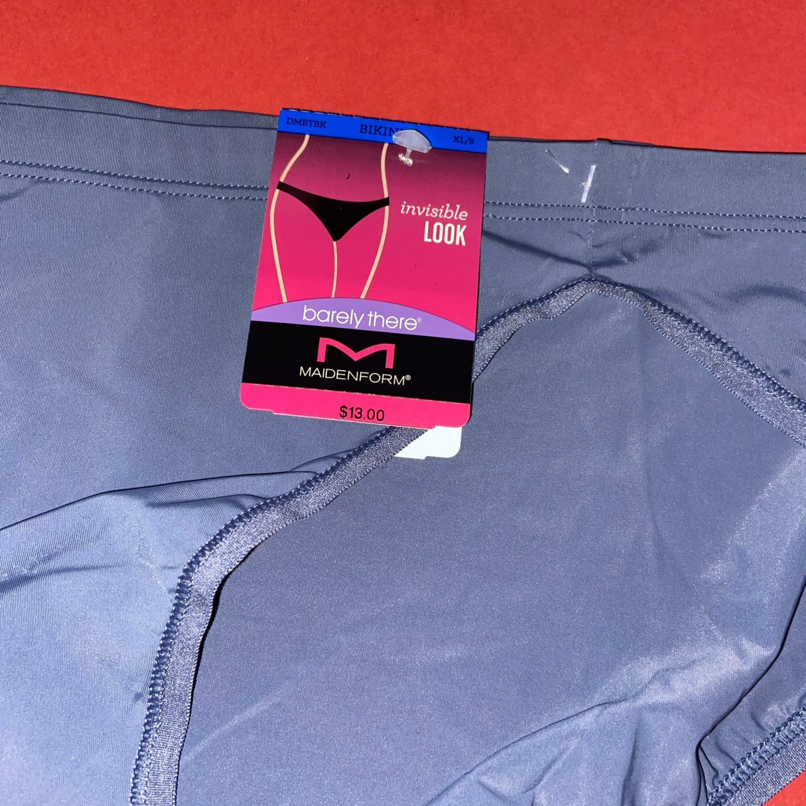 NEW! MAIDENFORM SLATE BLUE BARELY THERE BIKINI PANTIES/ SIZE 8 /X Large / $13
