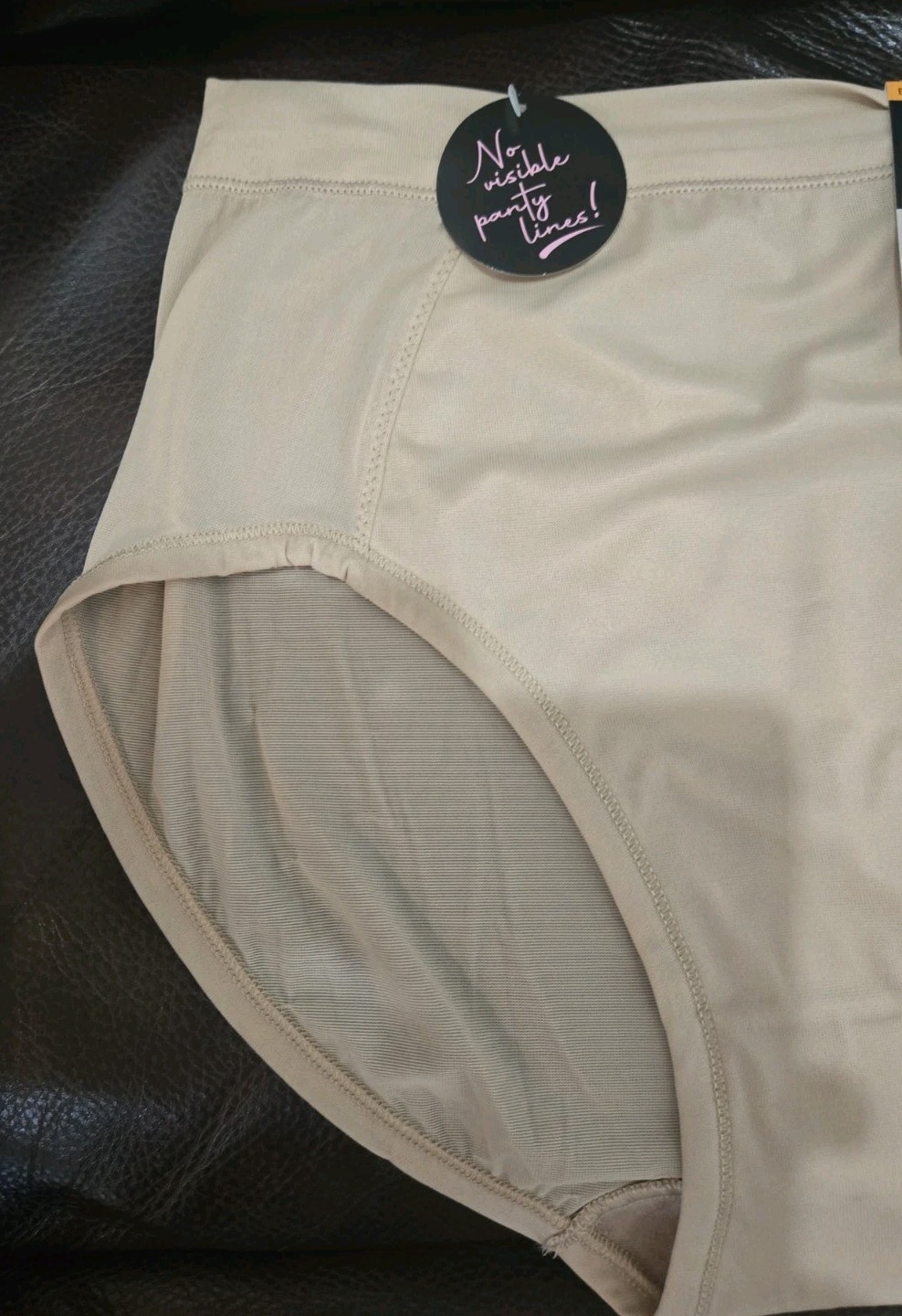 Bali L/7 SM@@TH Panty Brief One Smooth U Stretch NUDE NWT 13$