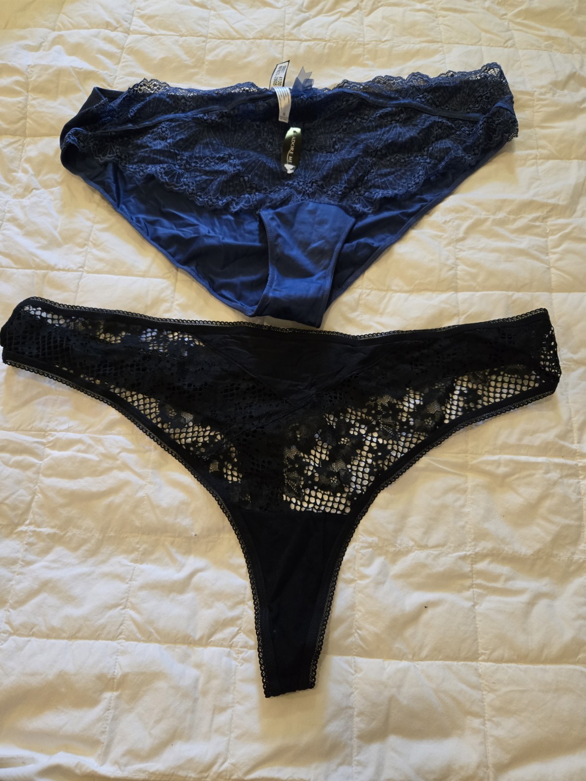 2 Adored Adore Me Chelsea Cheeky Panties Women’s 3X Underwear Blue Black