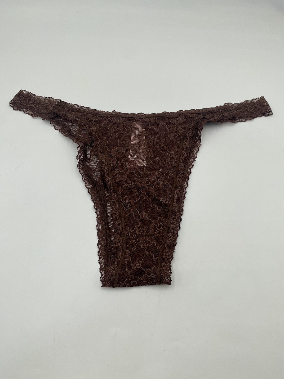 New Victoria Secret Size XXL Burn Brown Brazilian Slip Lace Women’s Panty