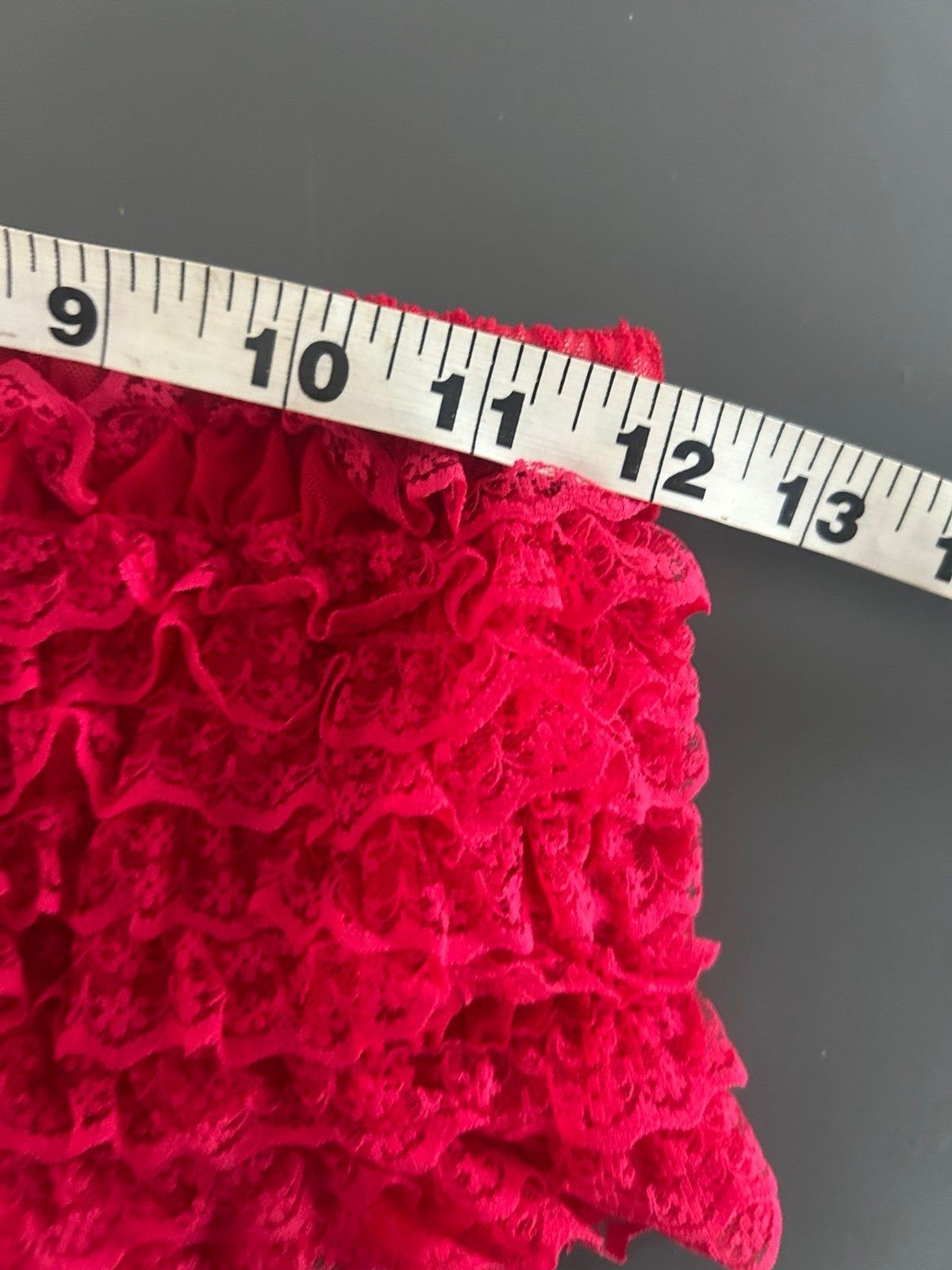 Leg Avenue Red Stretch Lace with S Bow panty Underwear Size OneSize (S-M)