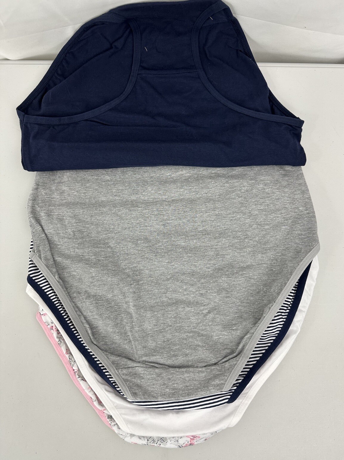 Laura Ashley Women’s M Underwear 5-Pack Panties Flowers Pink White Grey Navy NWT