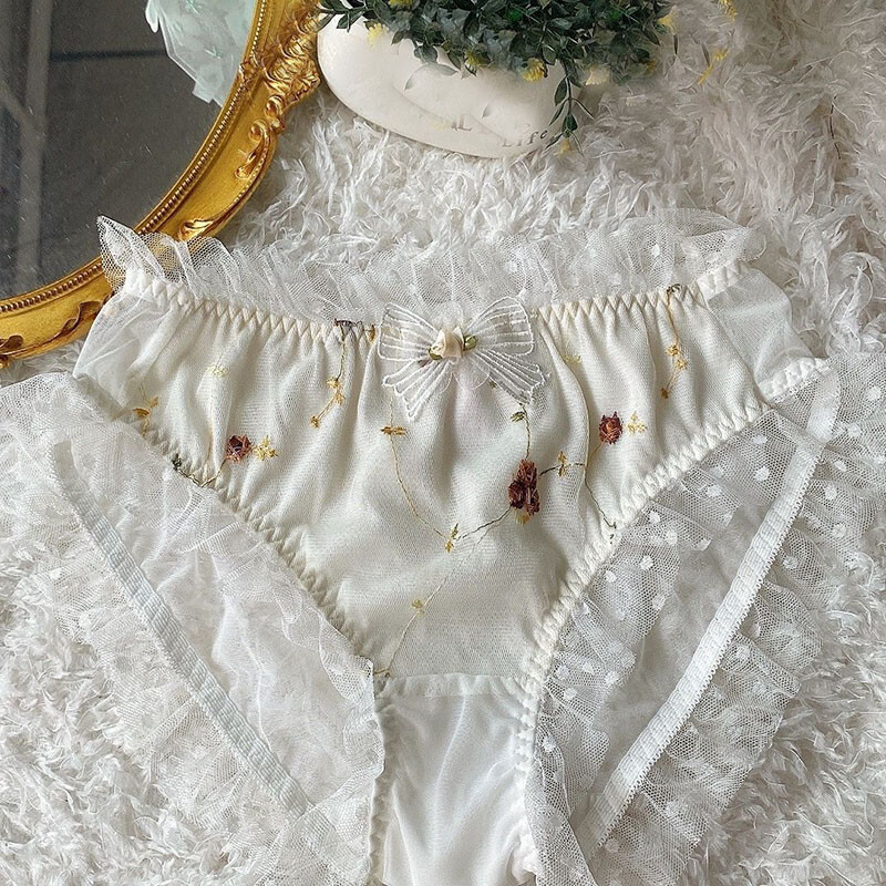 Sweet Girls Womens Sheer Panties Underpant Briefs Japanese Princess Underwear