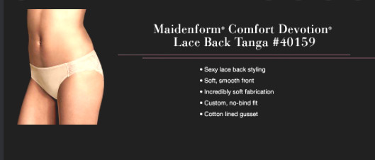 MAIDENFORM COMFORT DEVOTION LACE BACK TANYA SIZE 6 SET OF 2 NEW/TAGS STYLE 40159