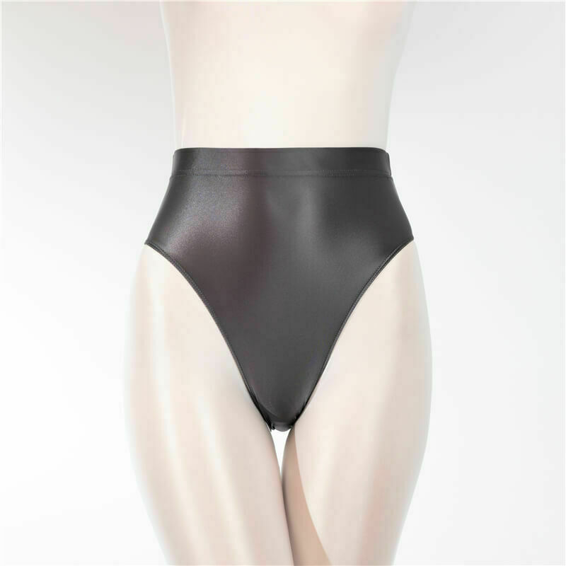 Women Silky Bikini Panties Underwear Shiny Wet Look Satin Glossy Briefs Knickers