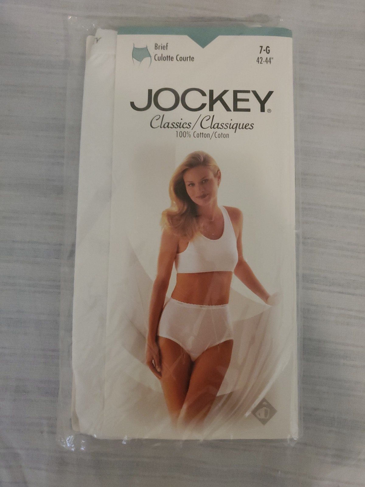 Jockey Classics Brief Women’s Size 7-G Style 1500 Cotton White Lot of 3