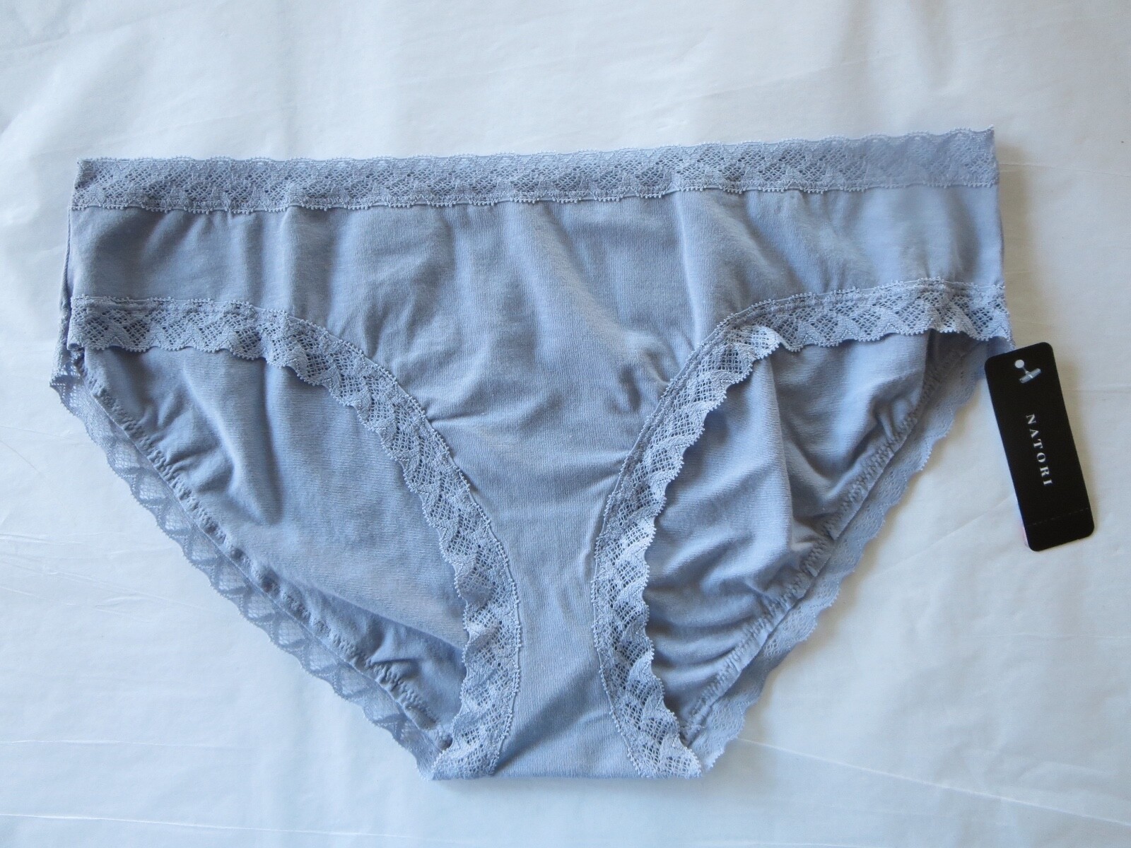 NATORI BLISS GIRL BRIEF PANTY #156058, XL, SLATE BLUE, new with tag