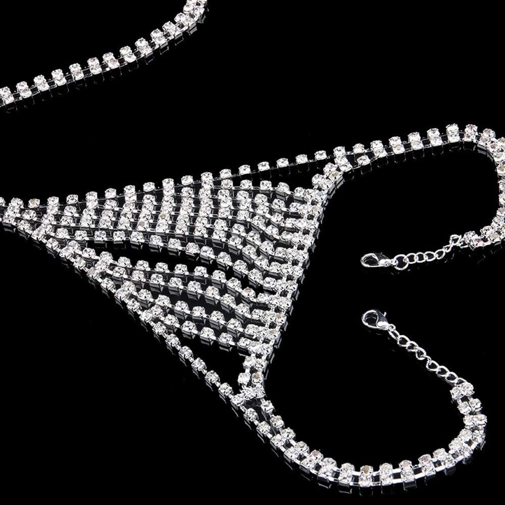 Rhinestone G-String Crystal Panty Sexy Body Chain Lencería Mujer Fiesta