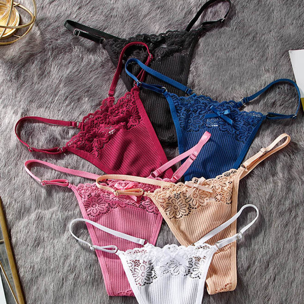 Lot 6pcs Sexy Ladies Womens Panties Thong High Cut Lace Underwear Intimate Brief