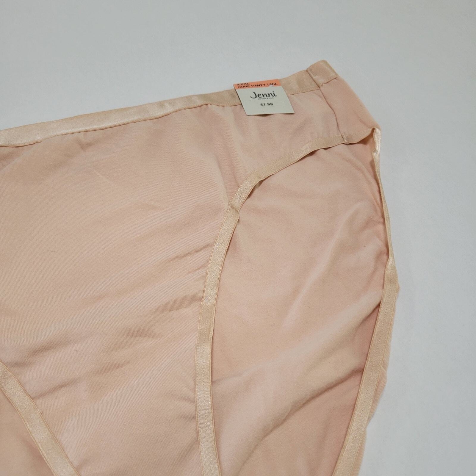 Jenni Women’s Hi-Cut Bikini Underwear Panties Chai NWT Plus Size XXXL